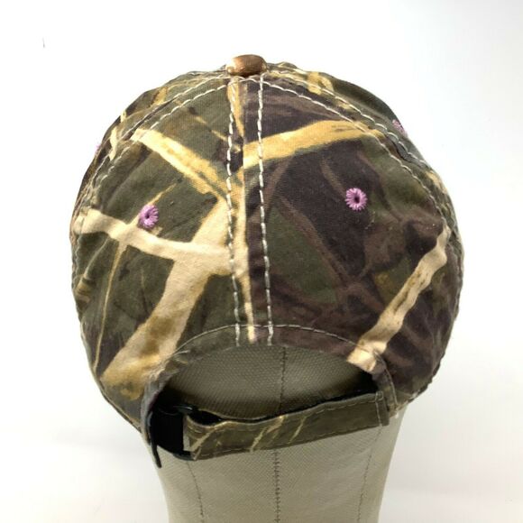 DUCK DYNASTY Camo Cap/Hat, A&E TV Series Ladies Fit Patch Logo Spell Out - Picture 4 of 10